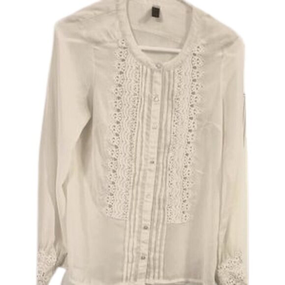 Vero Moda Cream Chiffon Blouse - Picture 2 of 6